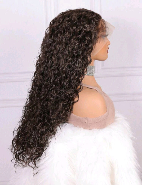 Chocolate Brown Soft Deep Lace Front Wig - Human blend