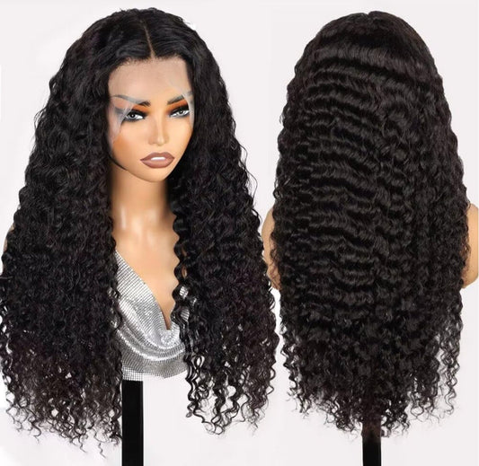 Glueless curly 5*5 top quality wig - Human Hair