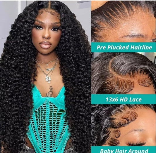 Glueless curly 5*5 top quality wig - Human Hair